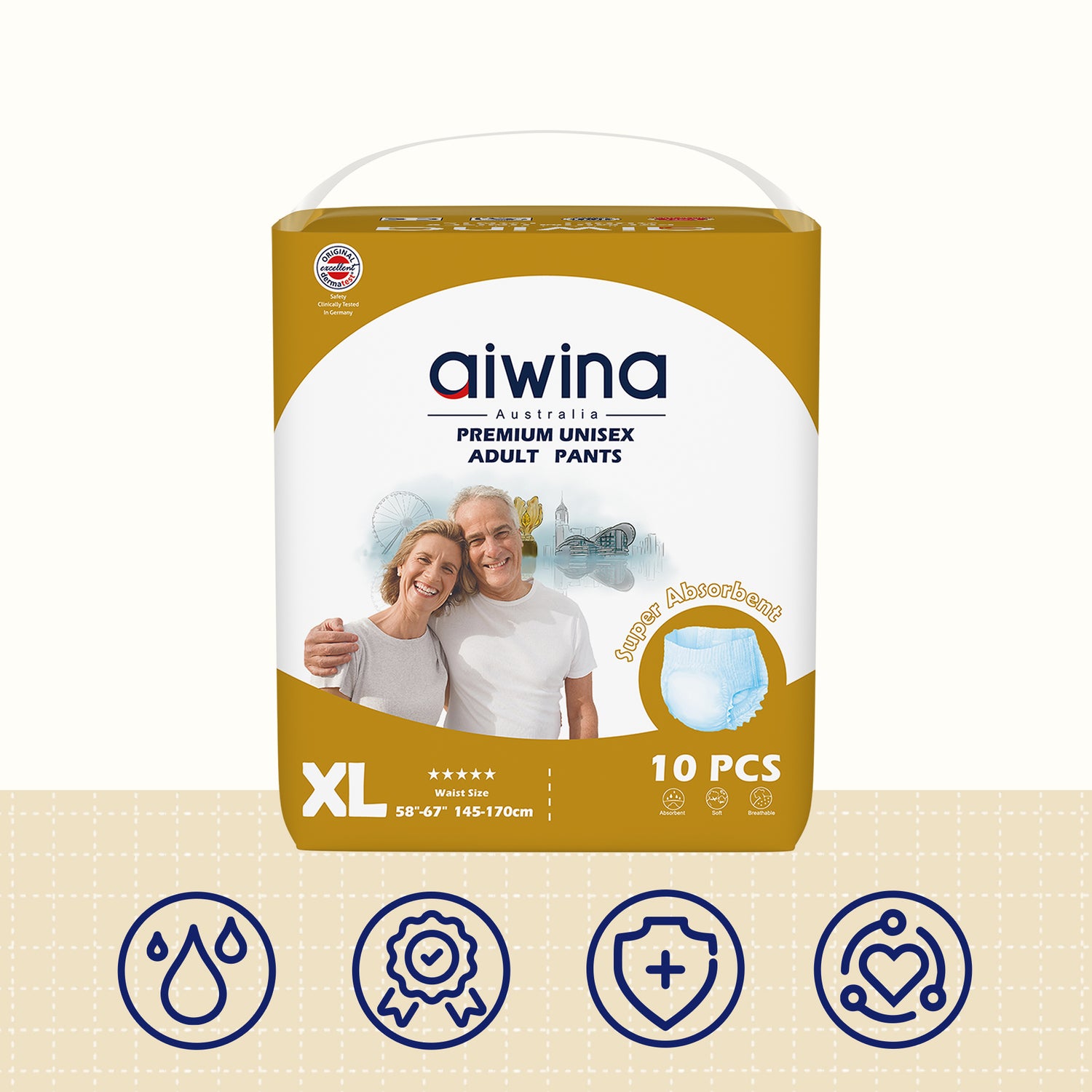 Aiwina Премиум Взрослые трусы размер XL, 10 шт.